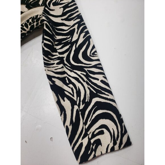 3 Sister Velvet Jacket White/Black Floral W/ Red & White Polka Dot Lining Size L - Picture 12 of 16